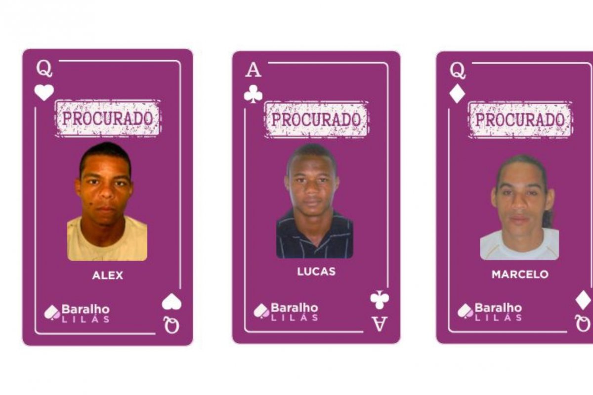 SSP atualiza Baralho Lilás do Crime com mais três novos integrantes