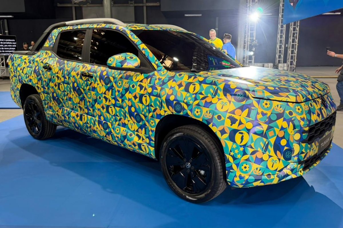 Volkswagen exibe picape Tukan no evento de convocação da Seleção Brasileira 