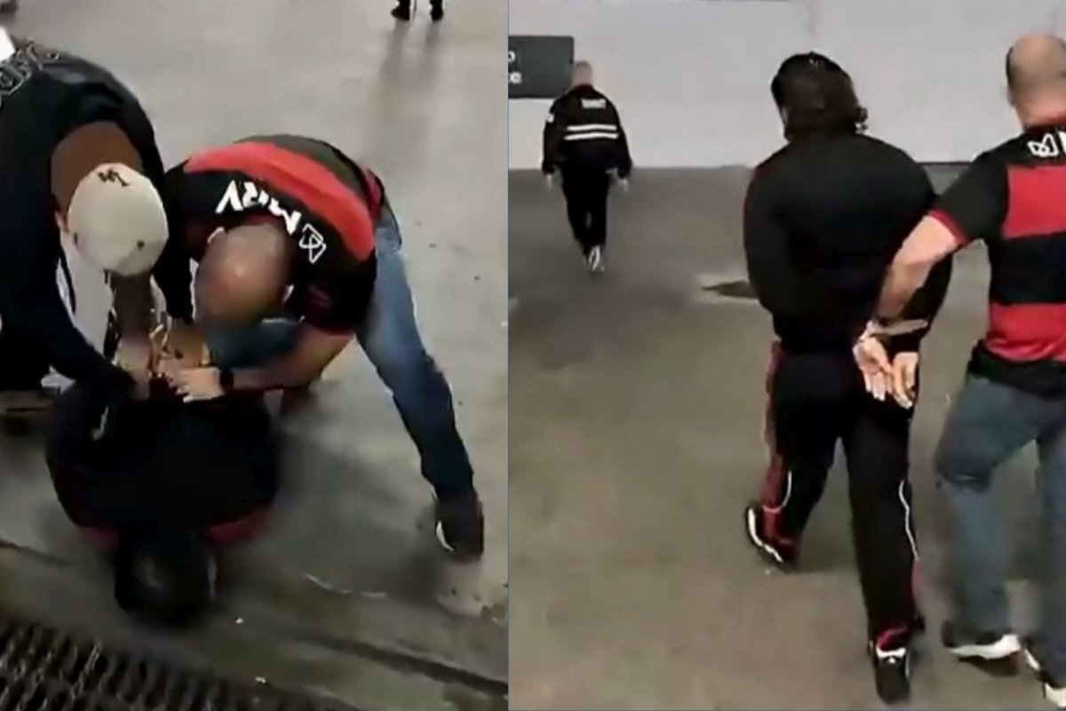 Vídeo: Líder do CV do Rio Grande do Norte é preso nas proximidades do Maracanã antes de partida do Flamengo