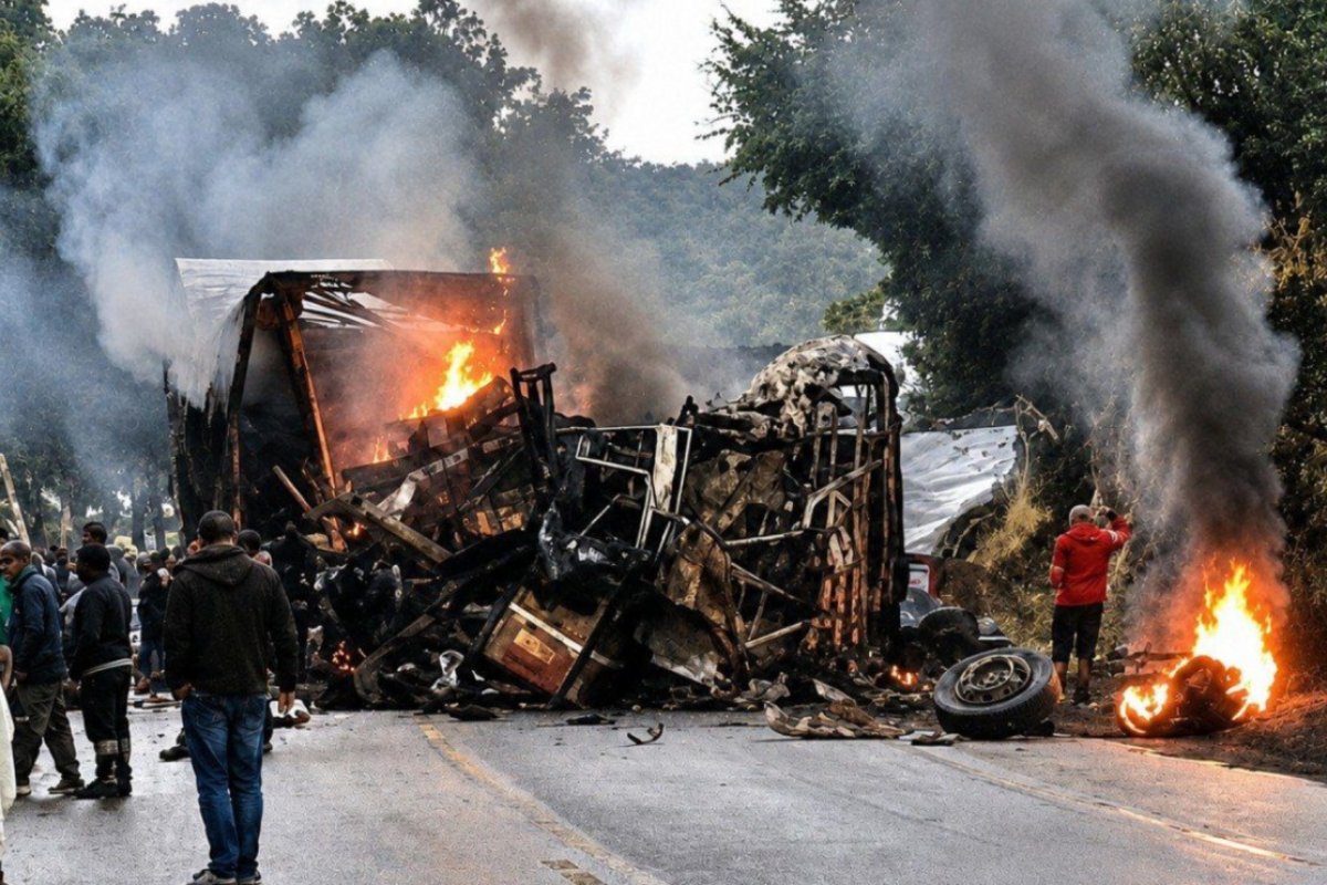 Acidente entre ônibus e carreta deixa ao menos 8 mortos na BR-251 em MG