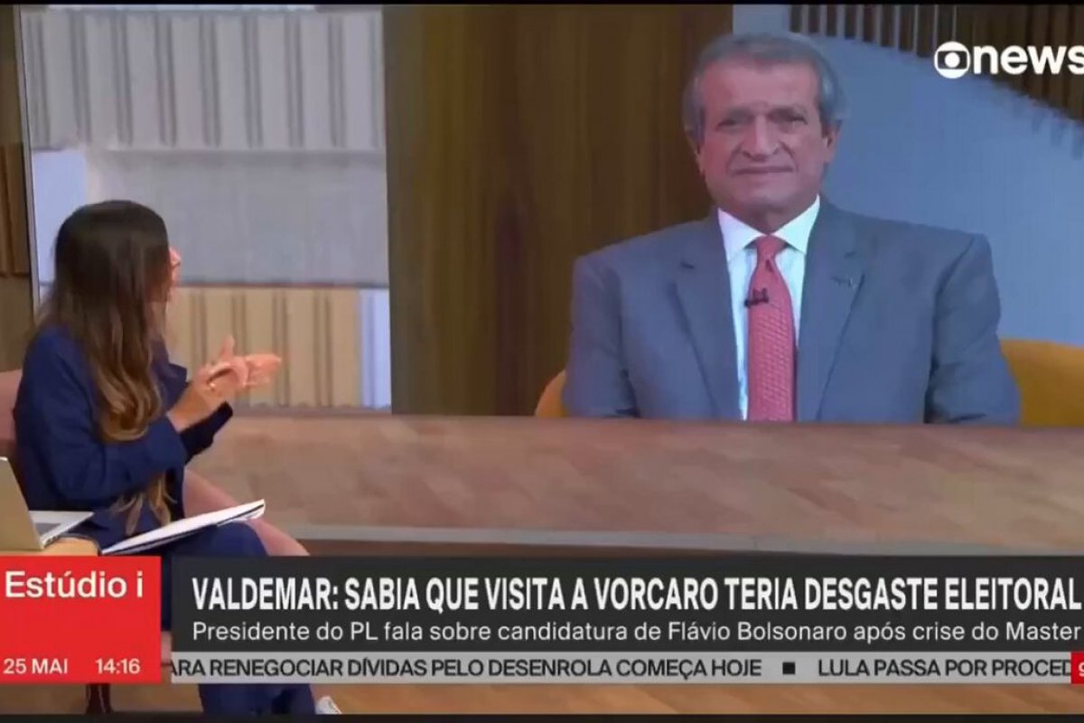 Vídeo: "Ver se conseguia o restante do dinheiro”, diz Valdemar sobre visita de Fávio Bolsonaro a Vorcaro