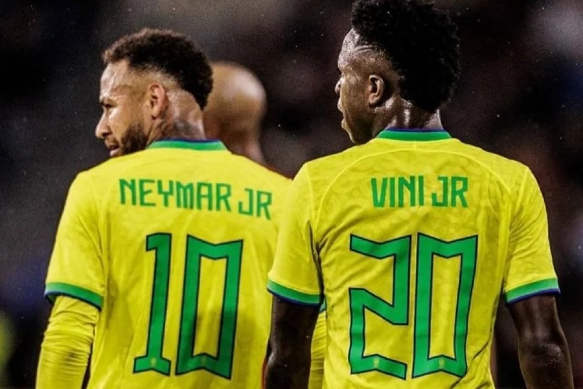 Vini Jr. revela que abrirá mão da camisa 10 da Seleção para Neymar: 'Isso é óbvio'