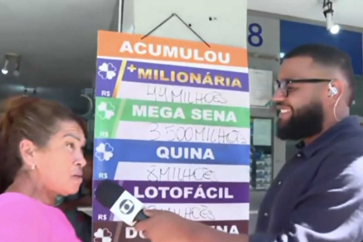 VÍDEO: Mulher viraliza ao revelar o que faria com prêmio de loteria: "Comprava tudo de bomba para estourar o mundo"