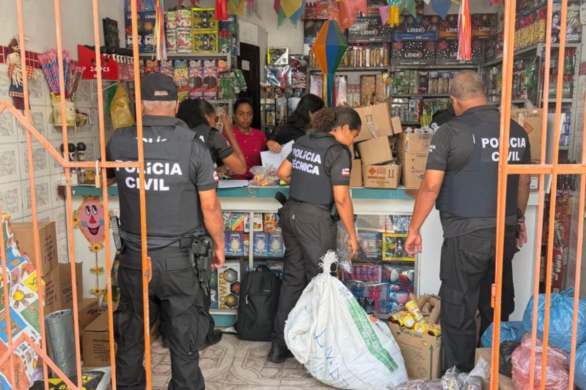 PC e DPT apreendem 72 mil fogos de artifício clandestinos em estabelecimentos de Alagoinhas