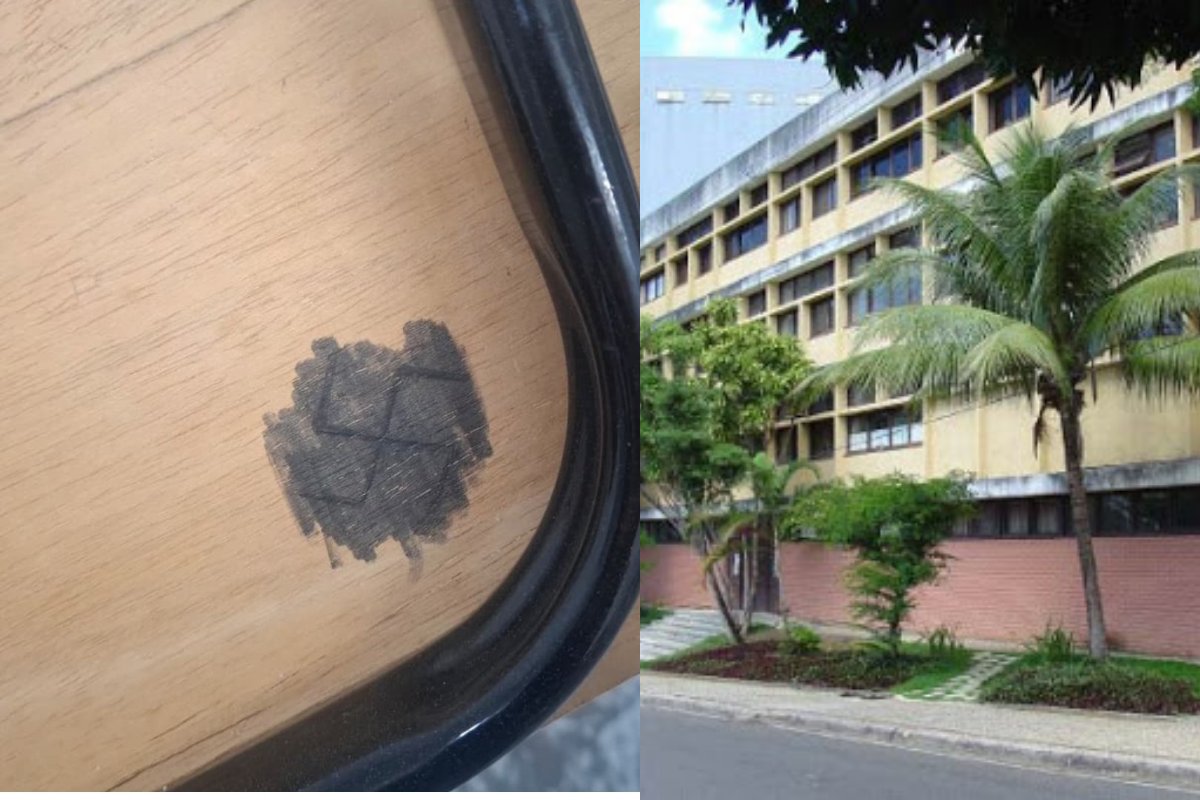 Cadeiras com símbolos nazistas são encontradas na Escola de Música da UFBA