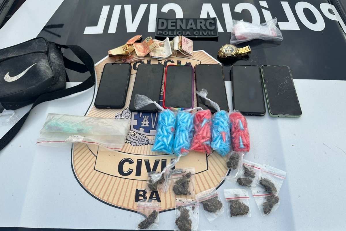 Grupo investigado por tráfico de drogas em Salvador e Vera Cruz é alvo de cinco mandados de prisão