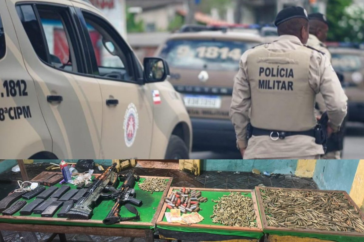 Dois suspeitos são mortos e armamentos são apreendidos pela PM no Recôncavo Baiano