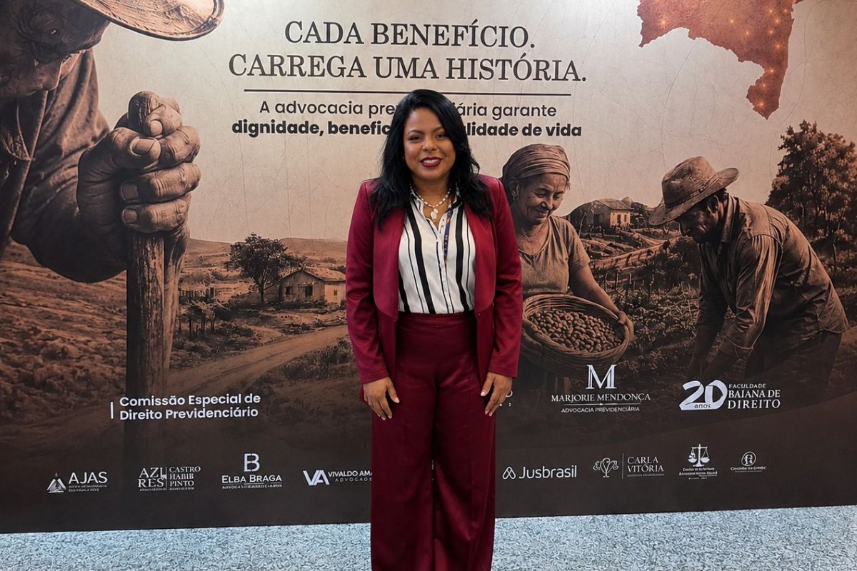 Dra. Elba Braga destaca advocacia previdenciária militar estratégica durante o I Congresso de Direito Previdenciário da Bahia!