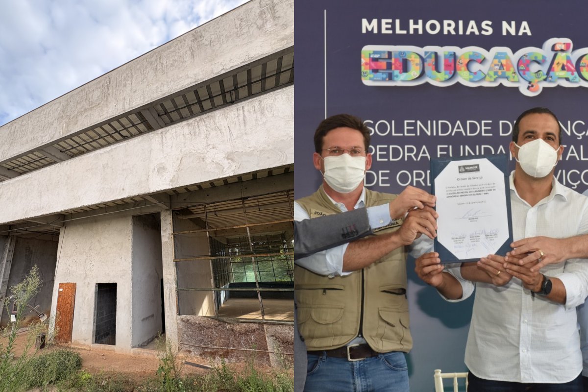 Vídeo: quatro anos após ser anunciada por Bruno Reis, "Escola para Autistas" no Curralinho segue com obras paradas