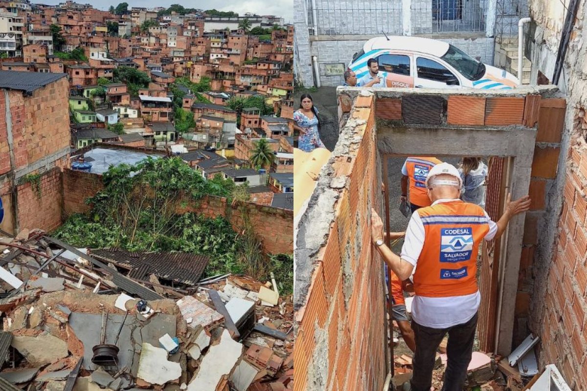 Criança fica ferida após desabamento de imóvel em Pirajá