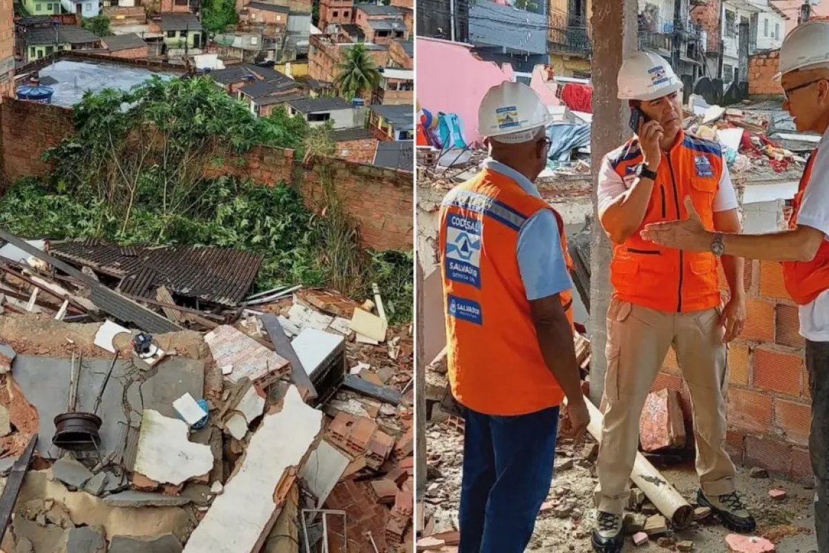 Vídeo: Desabamento em Pirajá leva à evacuação de moradores e isolamento de área de risco