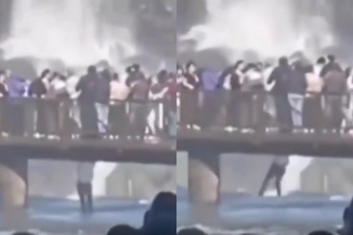 Vídeo: Turista pula nas Cataratas do Iguaçu para resgatar celular