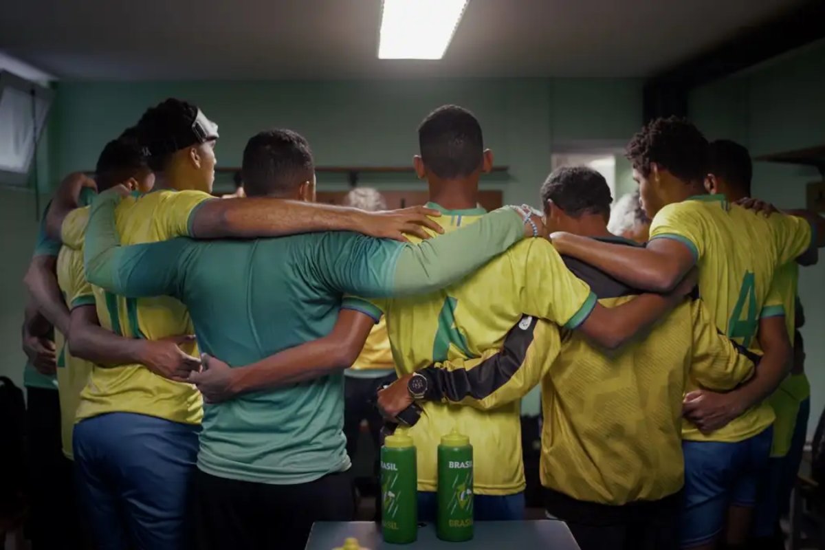 Com atletas baianos, seleção brasileira de futebol de cegos terá filme exibido nos EUA