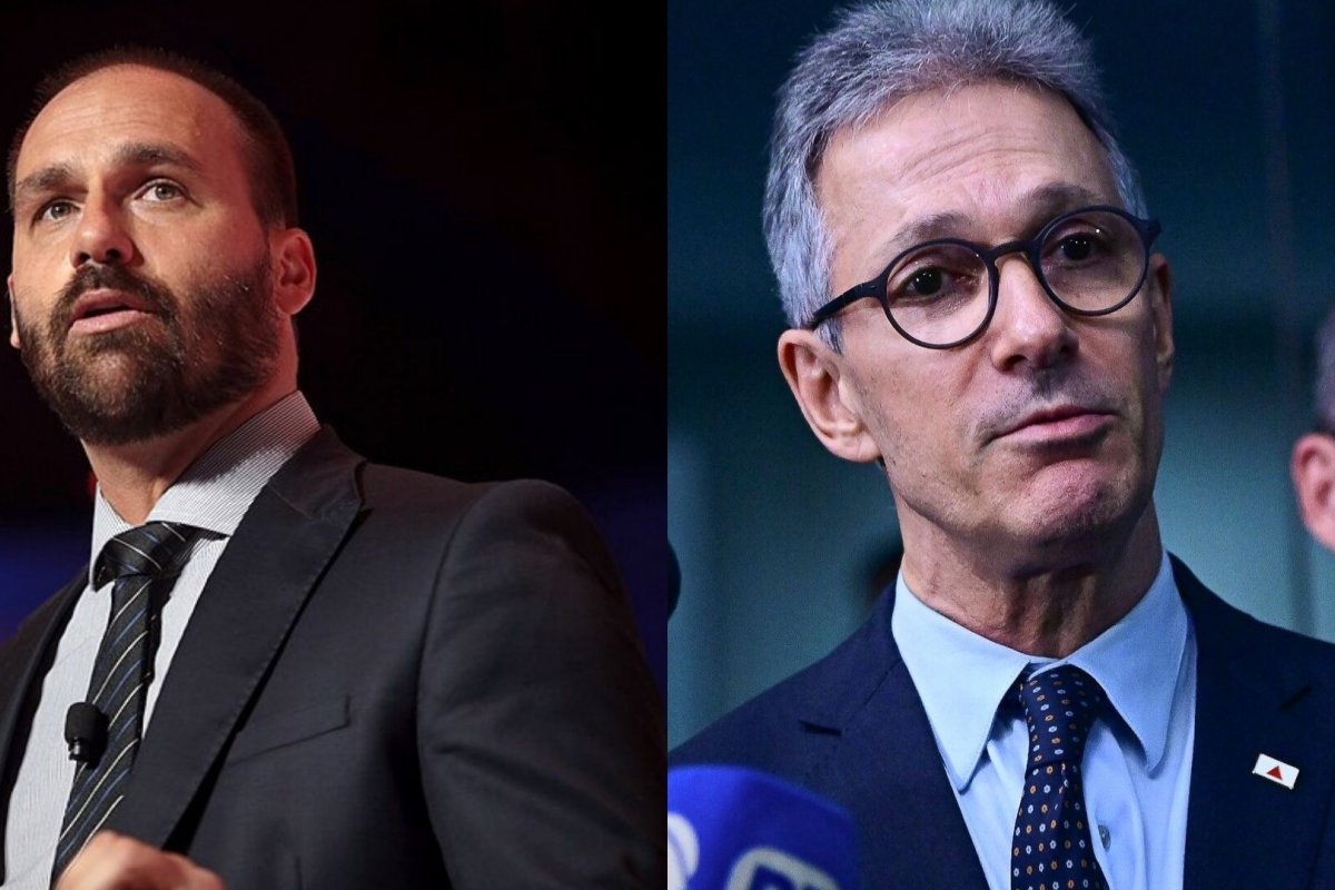 Eduardo Bolsonaro sugere rompimento com o Partido Novo após fala de Zema sobre Flávio Bolsonaro