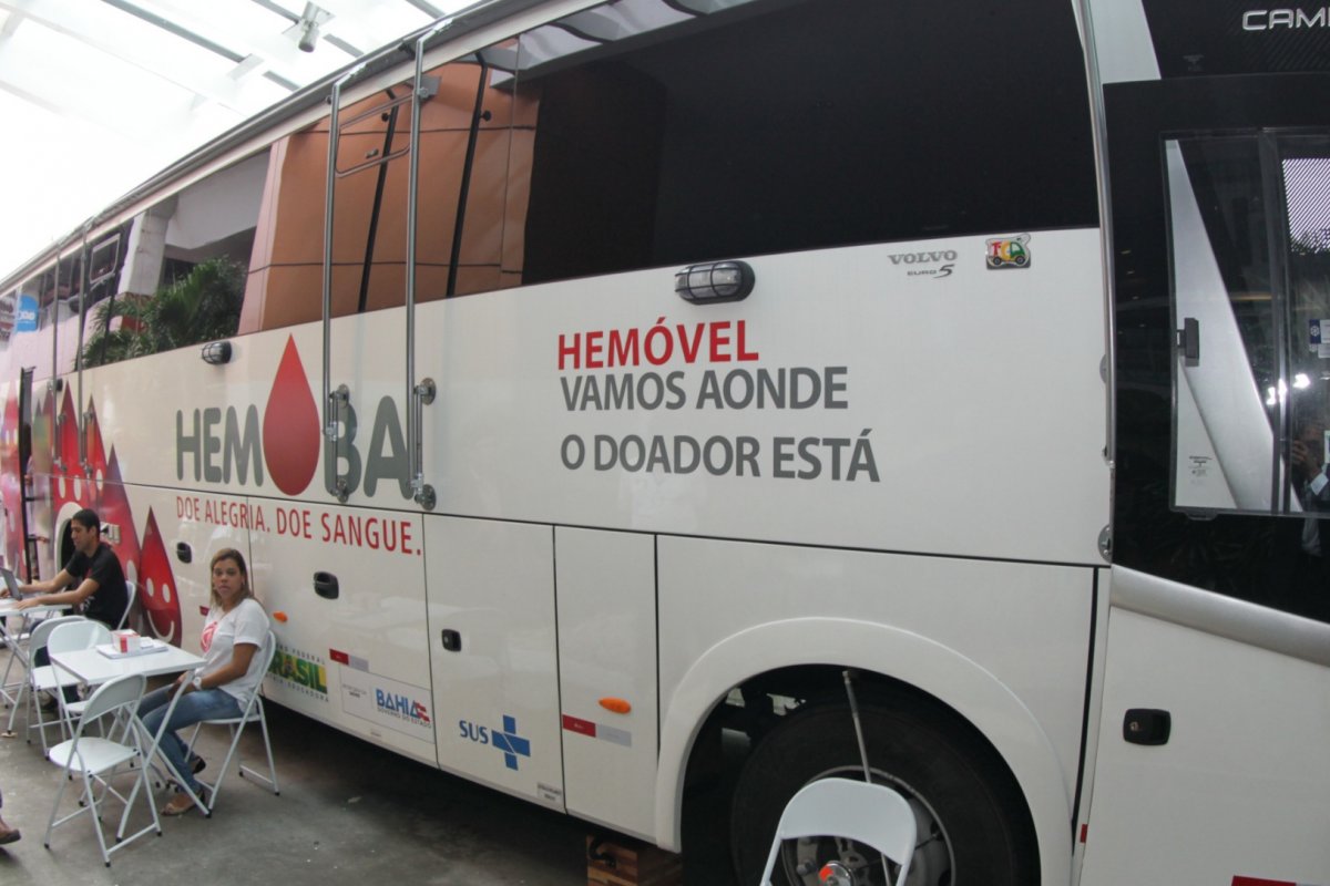 Hemoba disponibiliza unidades móveis a partir desta terça-feira (25) em Salvador e Feira de Santana