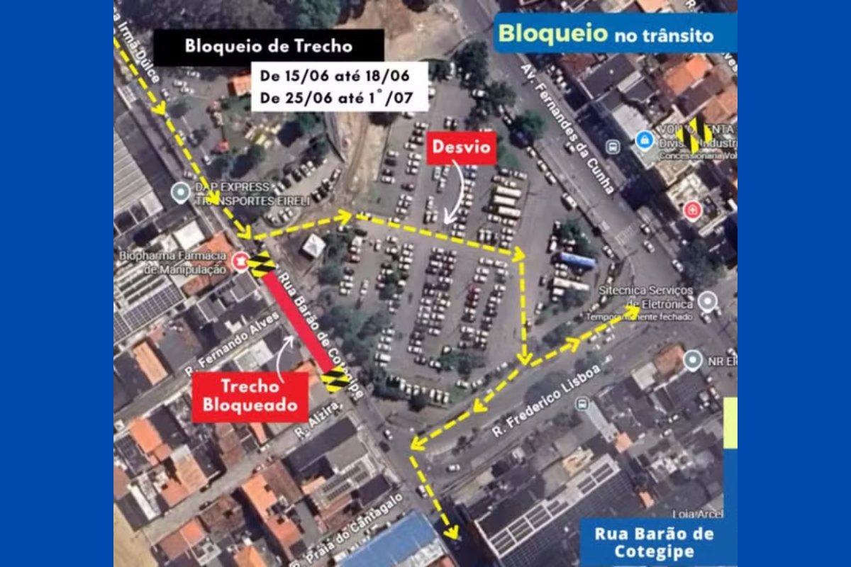 Obra causa interdição em rua da Cidade Baixa, em Salvador