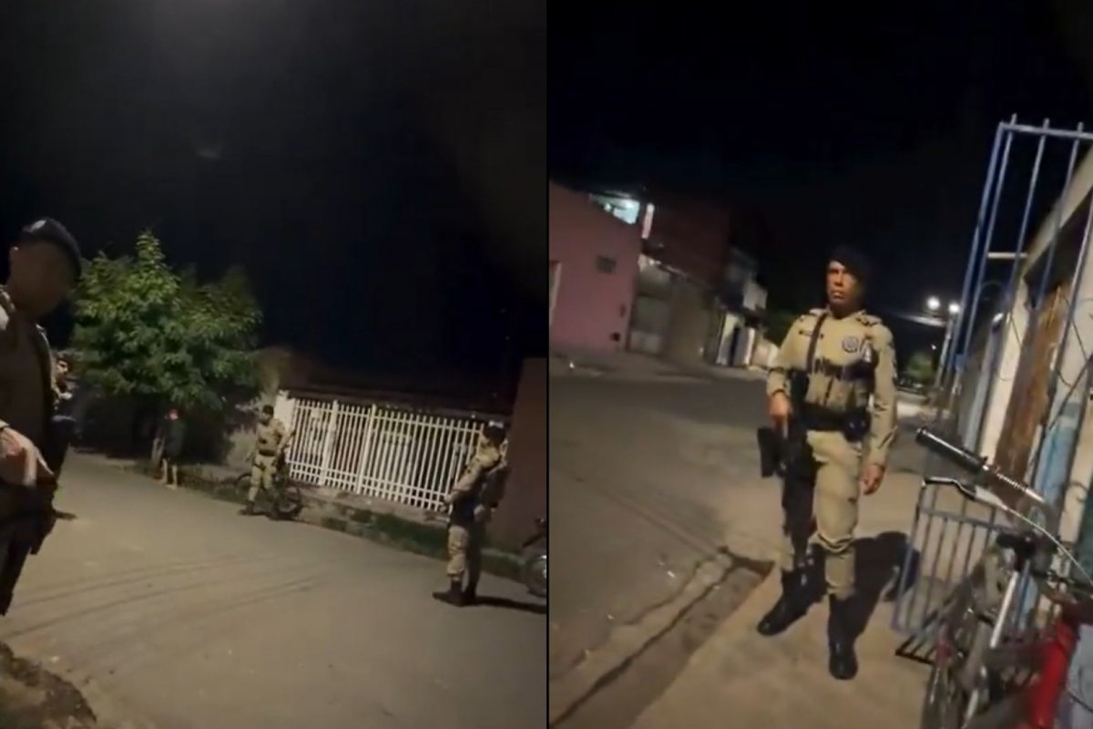 Vídeo: policial militar agride mulher com tapas no rosto durante abordagem no interior da Bahia