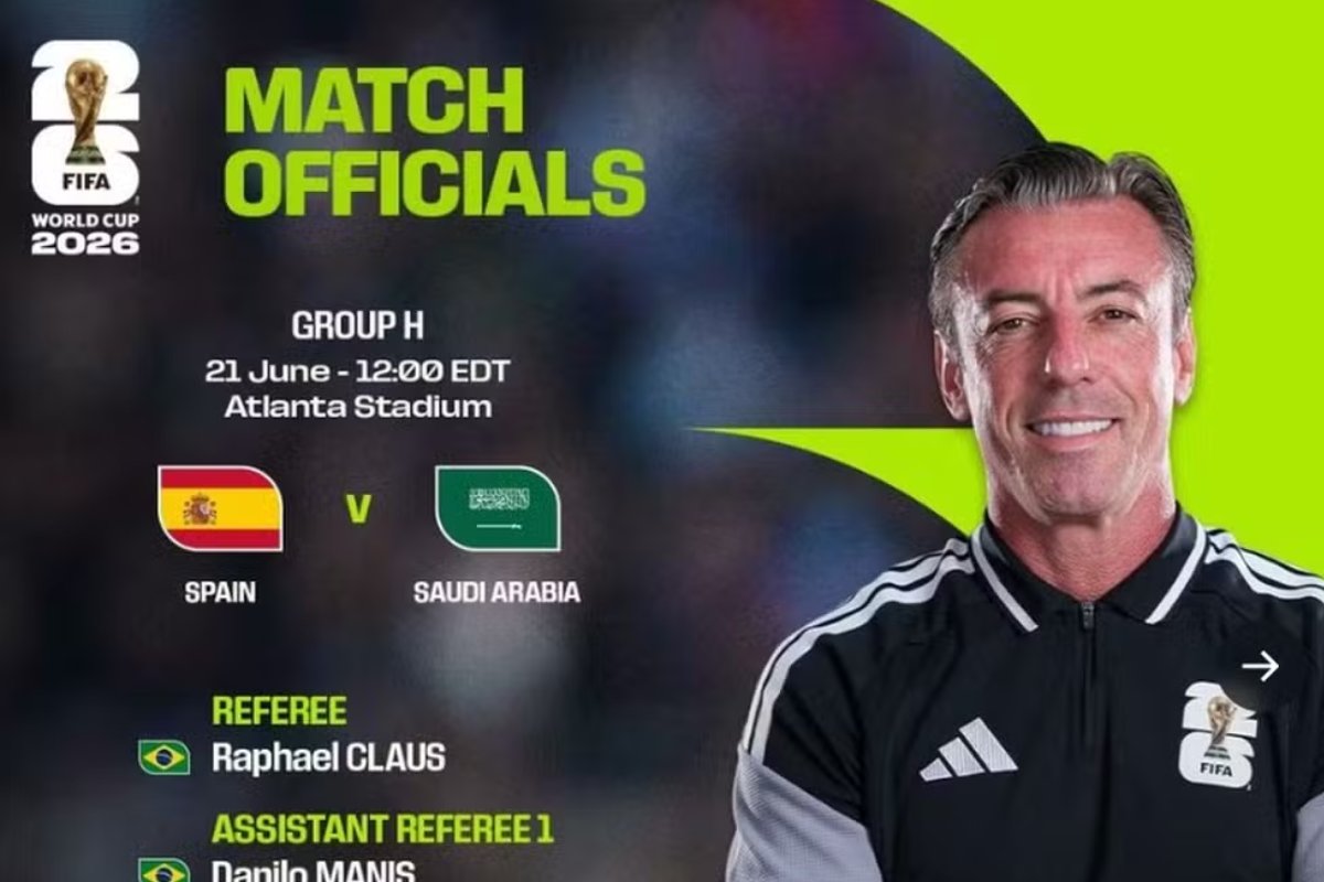 Raphael Claus estreia e completa presença brasileira na arbitragem da Copa