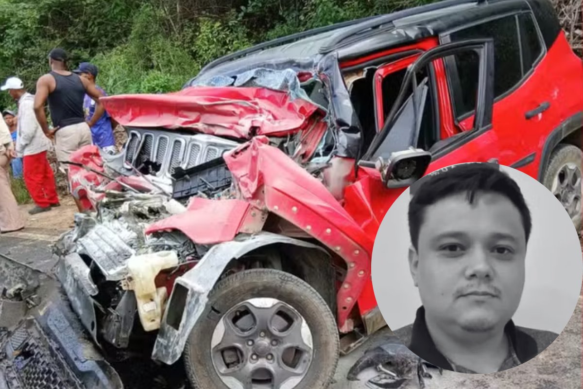 Médico morre e irmão fica gravemente ferido após acidente entre carro e caminhão em rodovia baiana
