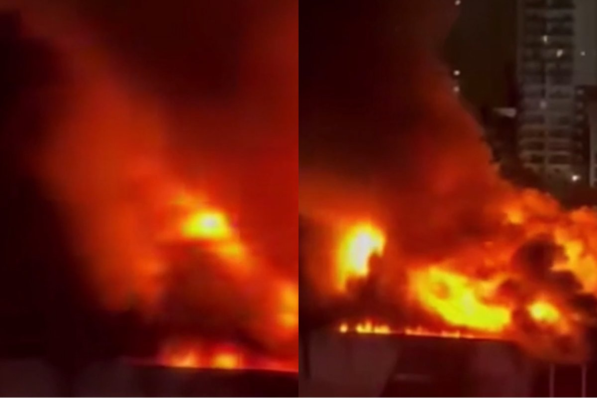 Vídeo: galpões de fábrica são atingidos por incêndio de grandes proporções em São Paulo 