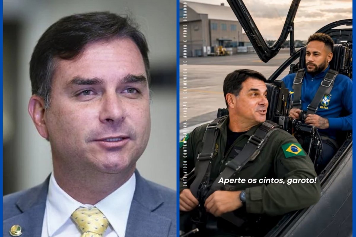 Vídeo: Flávio Bolsonaro publica vídeo com IA no qual resgata Neymar para jogar Copa do Mundo