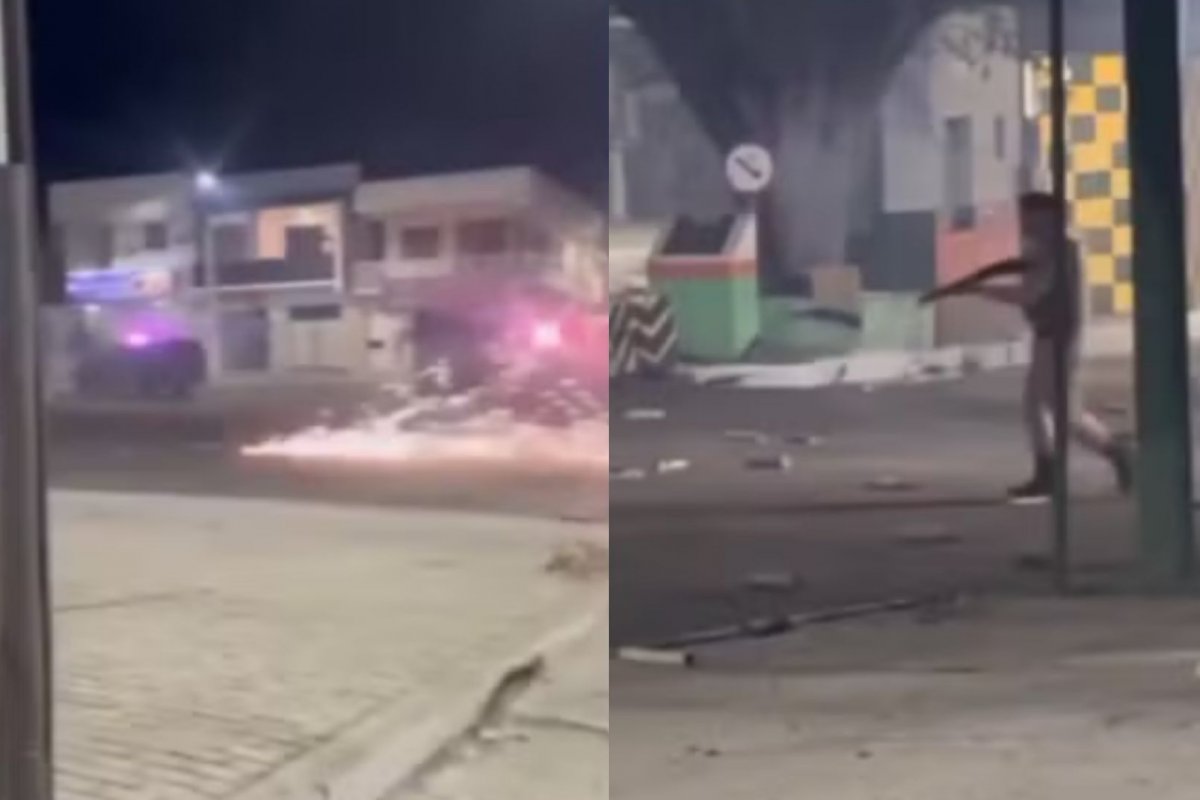 Homem é baledo durante ação policial que dispersava participantes de guerra de espadas no interior da Bahia 