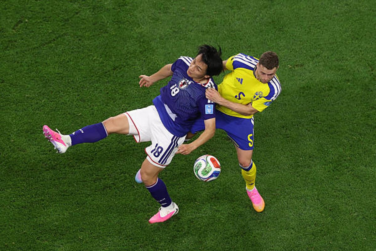 Japão empata com Suécia e será adversário do Brasil na segunda fase da Copa do Mundo