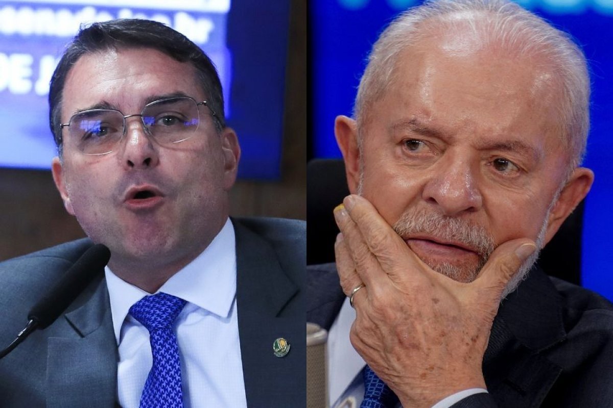 Lula lidera corrida presidencial com 42% das intenções de voto no 1° turno, enquanto Flávio Bolsonaro aparece com 34%, aponta pesquisa