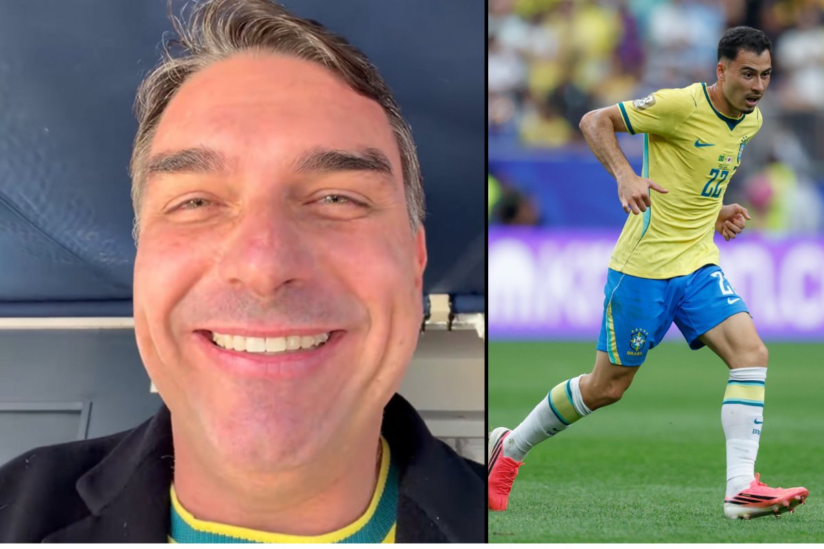 Vídeo: "Foi o 22 que salvou o Brasil", diz Flávio Bolsonaro sobre vitória da seleção brasileira
