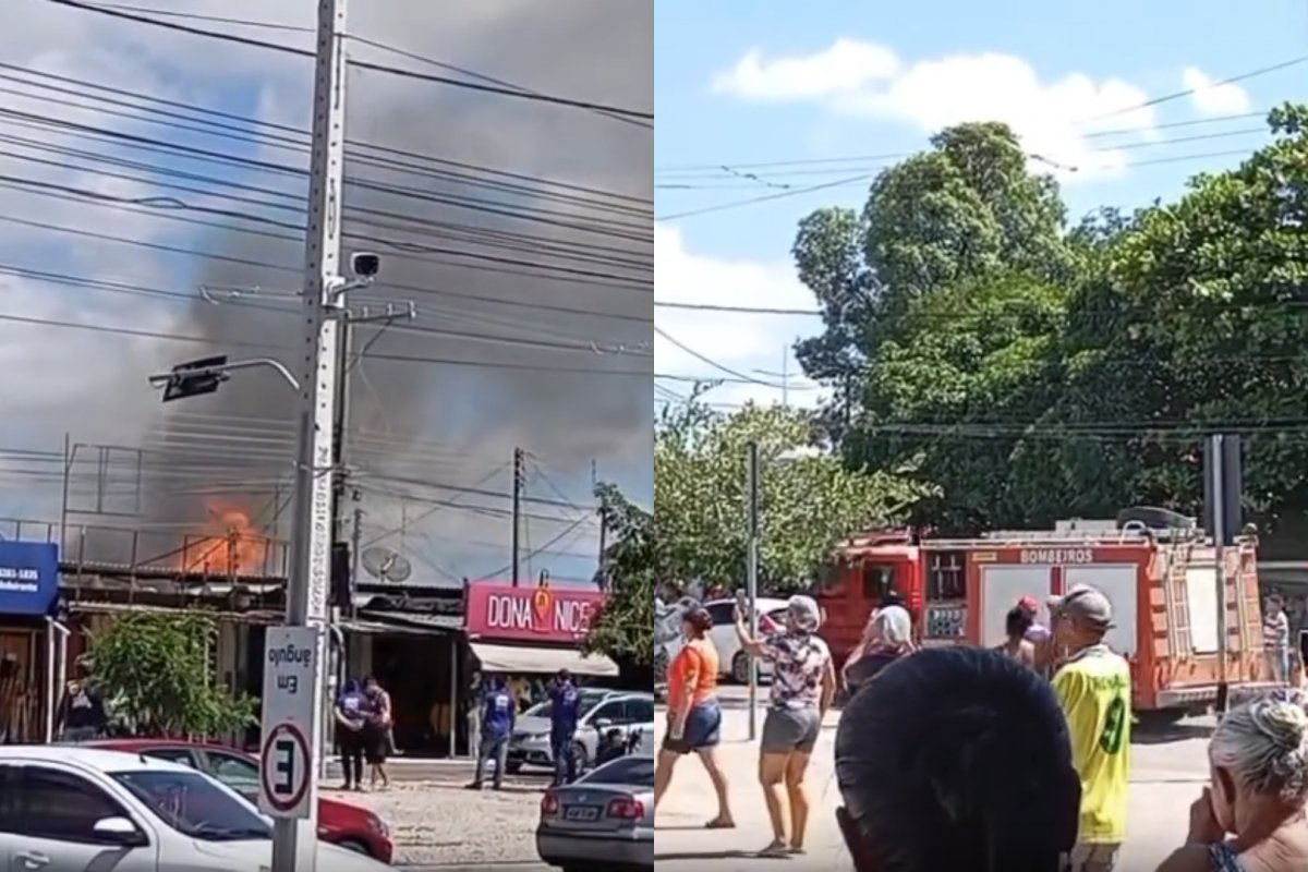 Incêndio atinge boxes do Mercado CEAPA, em Paulo Afonso