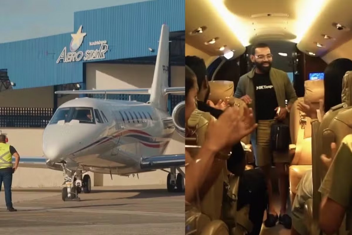Pablo celebra compra de jato de luxo avaliado em R$ 38 milhões: 'Deus honra o trabalho'
