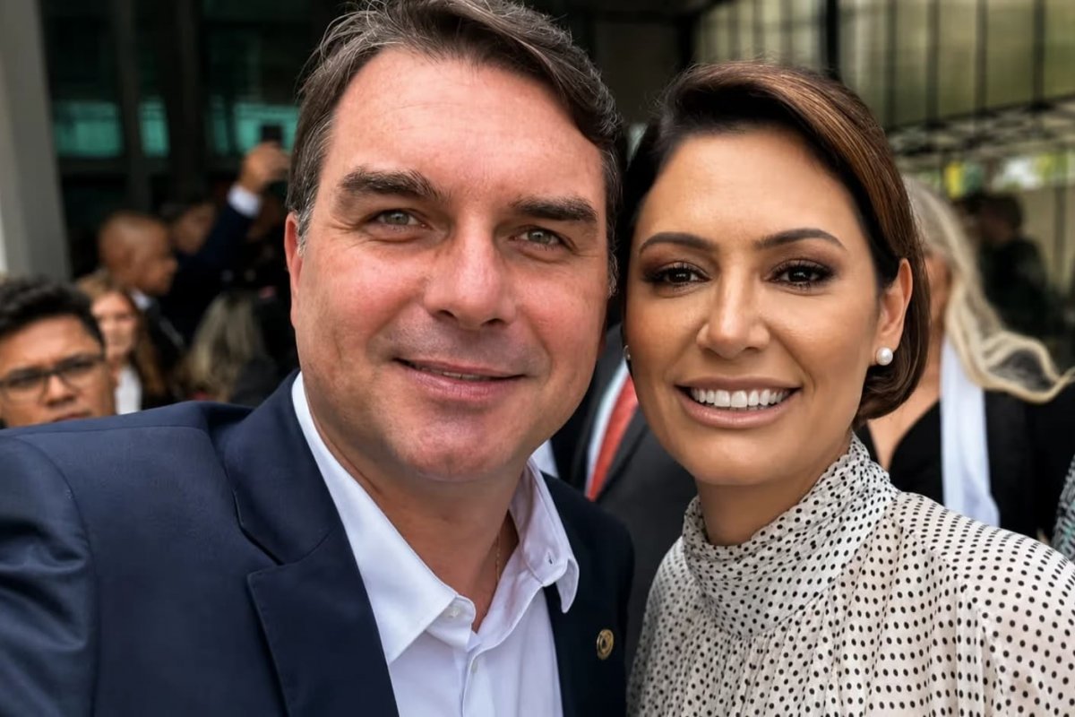 Vídeo: Flávio critica Michelle após vídeo compartilhado: ‘Está desinformada quando insinua que estive em festa de Vorcaro’