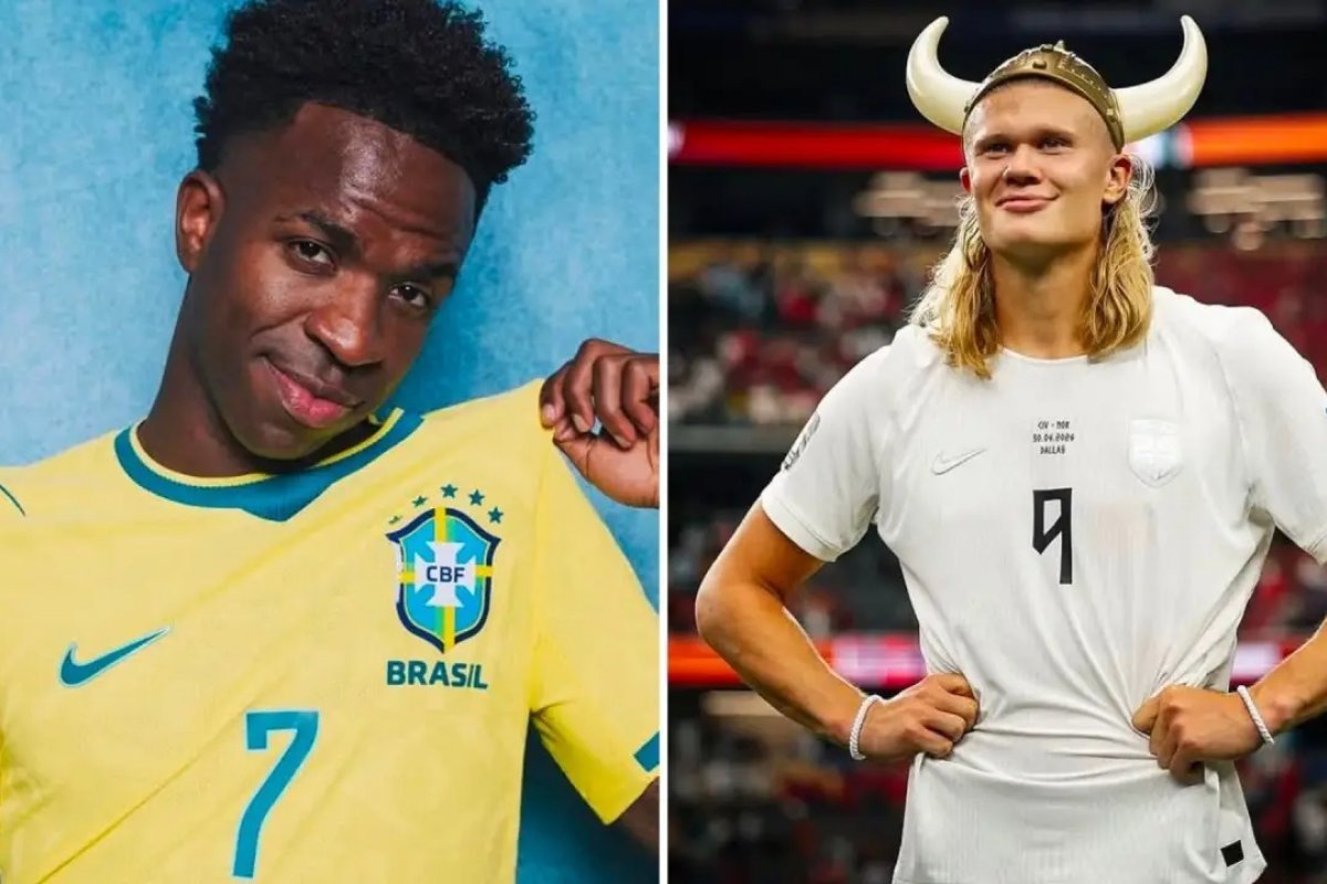 Vídeo: Vini Júnior e Haaland voltam a viralizar em nova montagem de clássico filme