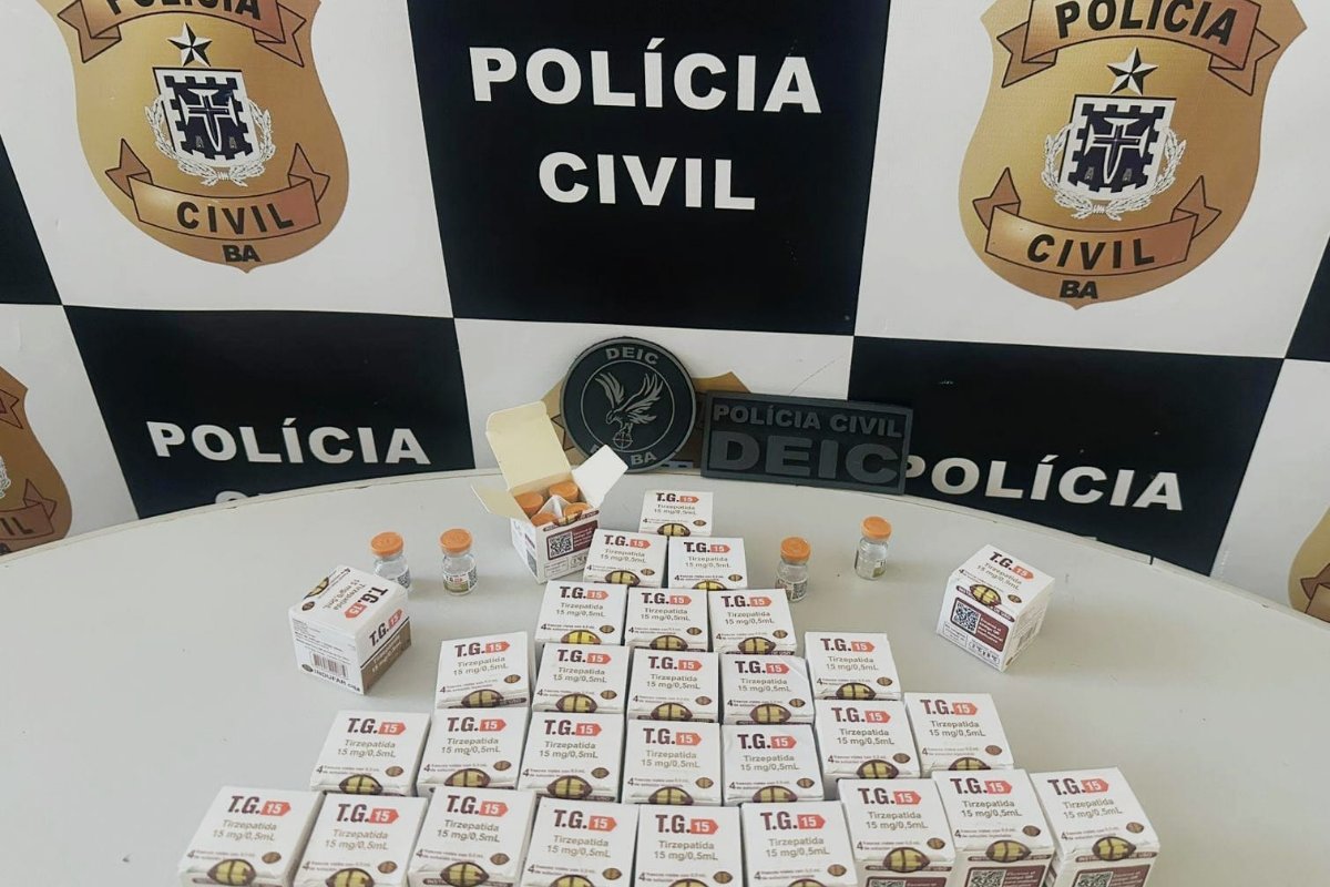 124 ampolas de tirzepatida são apreendidas em Vitória da Conquista