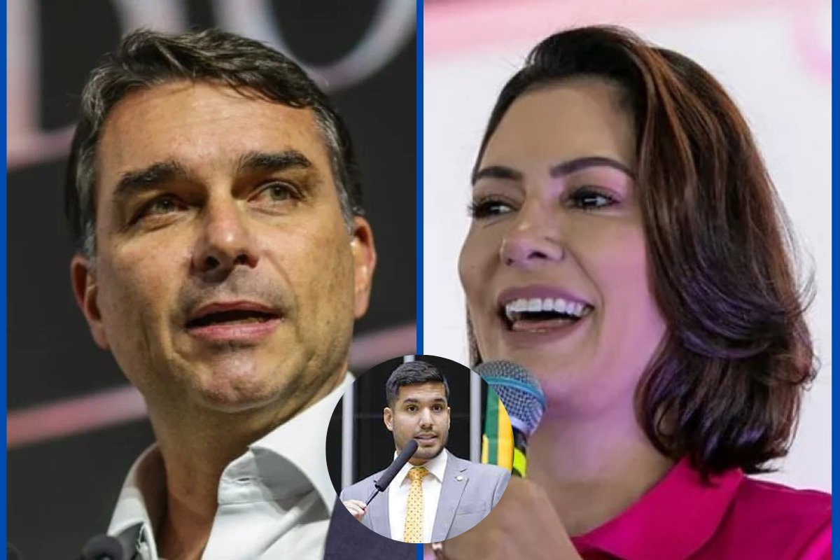 Ato com Flávio no Ceará tem indireta para Michelle, e deputado do PL chama Bolsonaro de 'nosso galego'