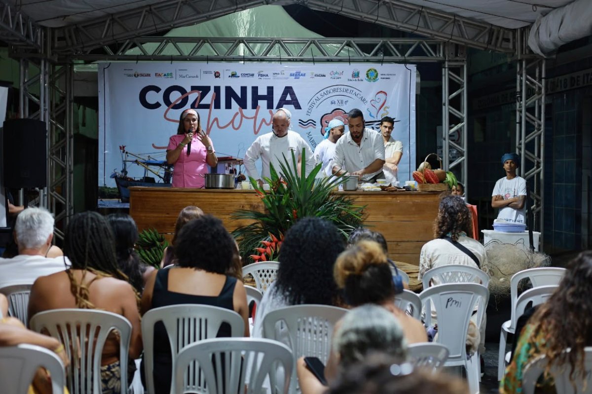 Abertura da 12ª edição do Festival Sabores de Itacaré leva o mar para o prato e movimenta a orla da cidade
