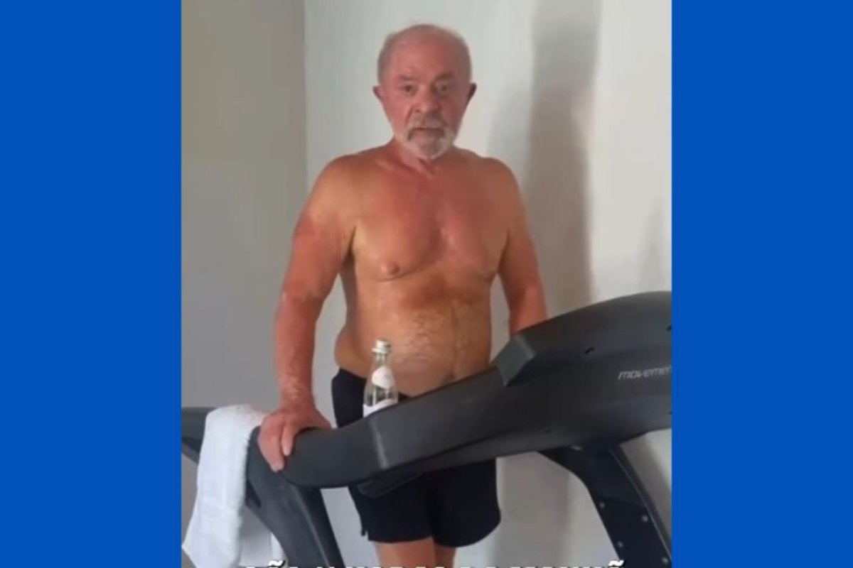 Vídeo: Lula posta vídeo se exercitando e incentiva cuidados com a saúde