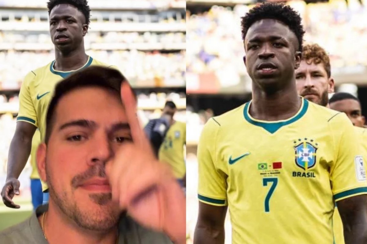Vídeo: influencer diz ter sido ameaçado de processo por Vini Jr. após vídeo sobre pênalti na Copa
