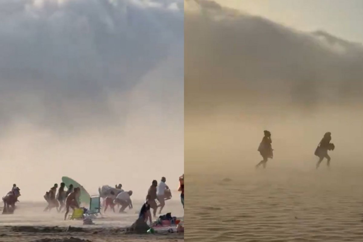 Vídeo: Fenômeno meteorológico causa queda abrupta de temperatura e ventos de até 100 km/h na região basca da França