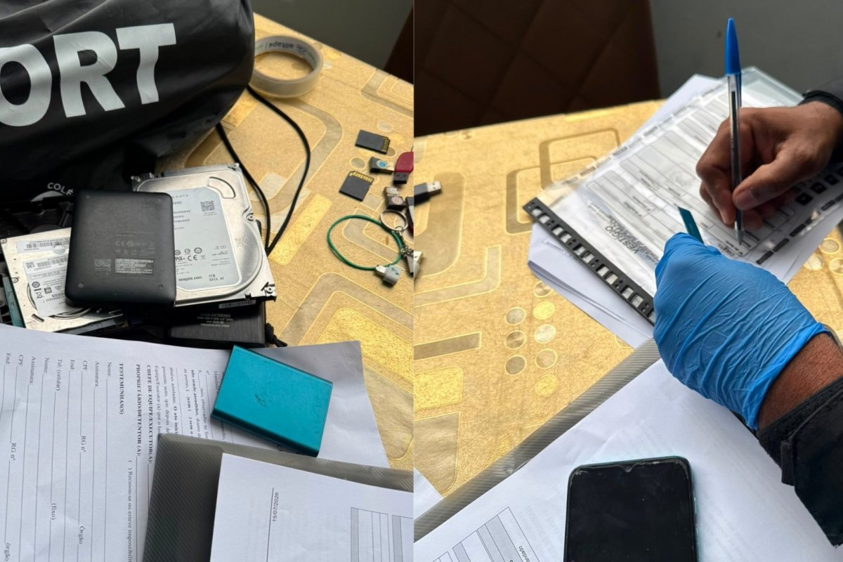 Homem é preso por suposto armazenamento de pornografia infantojuvenil no bairro de Caixa d’Água