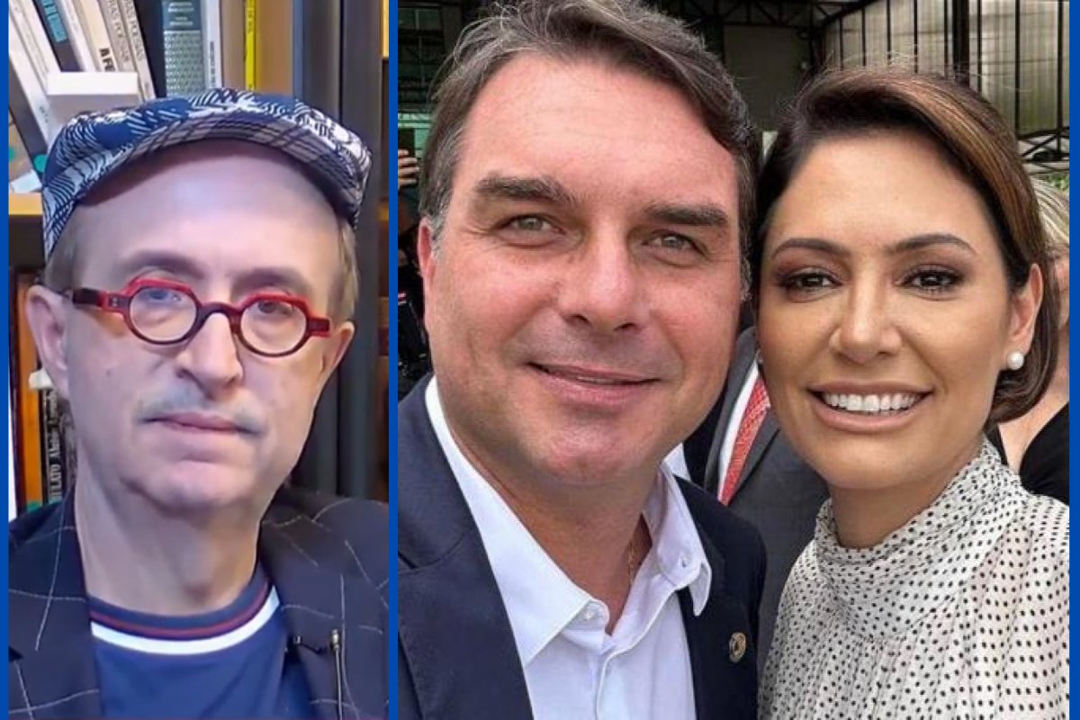 Vídeo: jornalista analisa fala de Flávio Bolsonaro e aponta ameaça a Michelle Bolsonaro