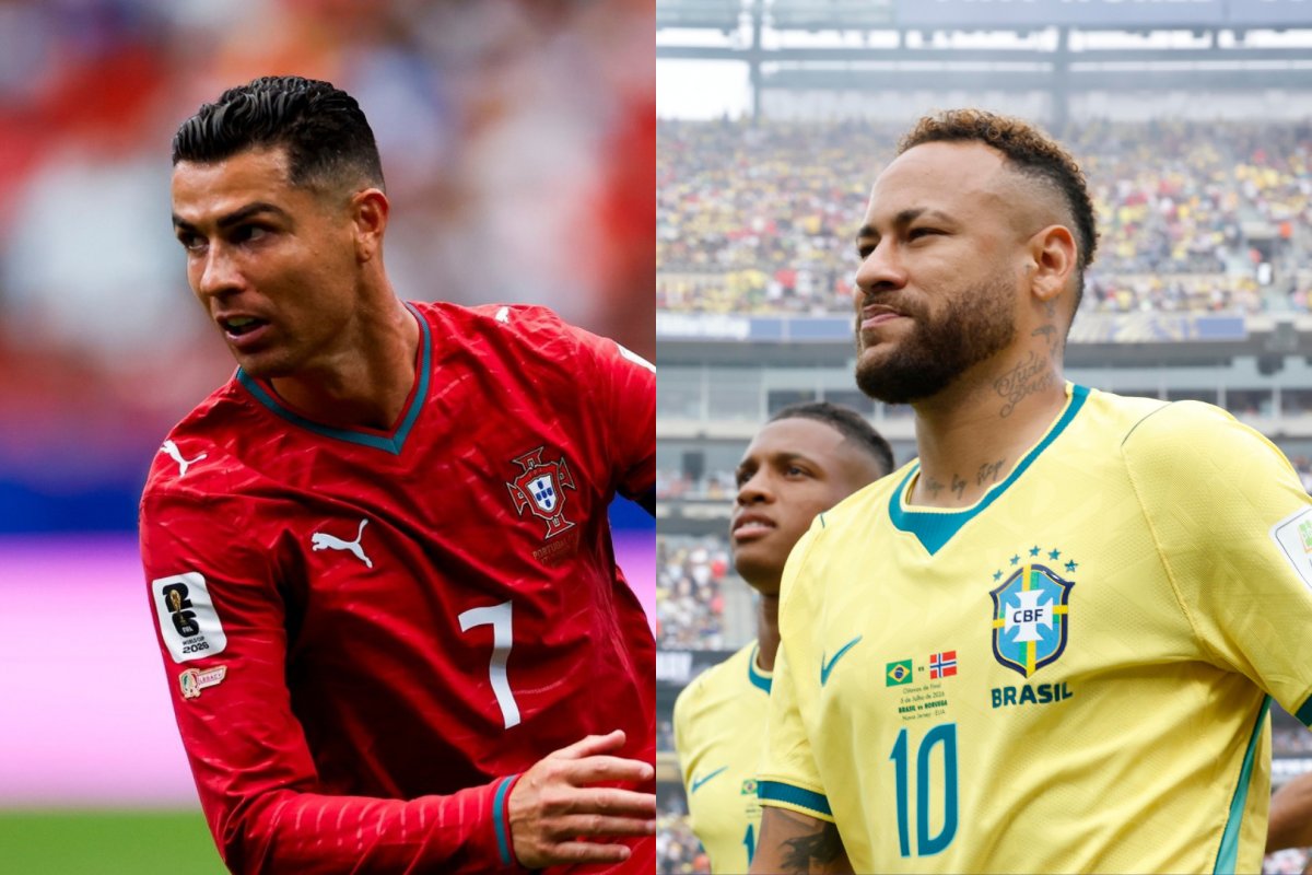 Jornal português inclui Cristiano Ronaldo, Neymar e outros brasileiros entre as decepções da Copa do Mundo 2026