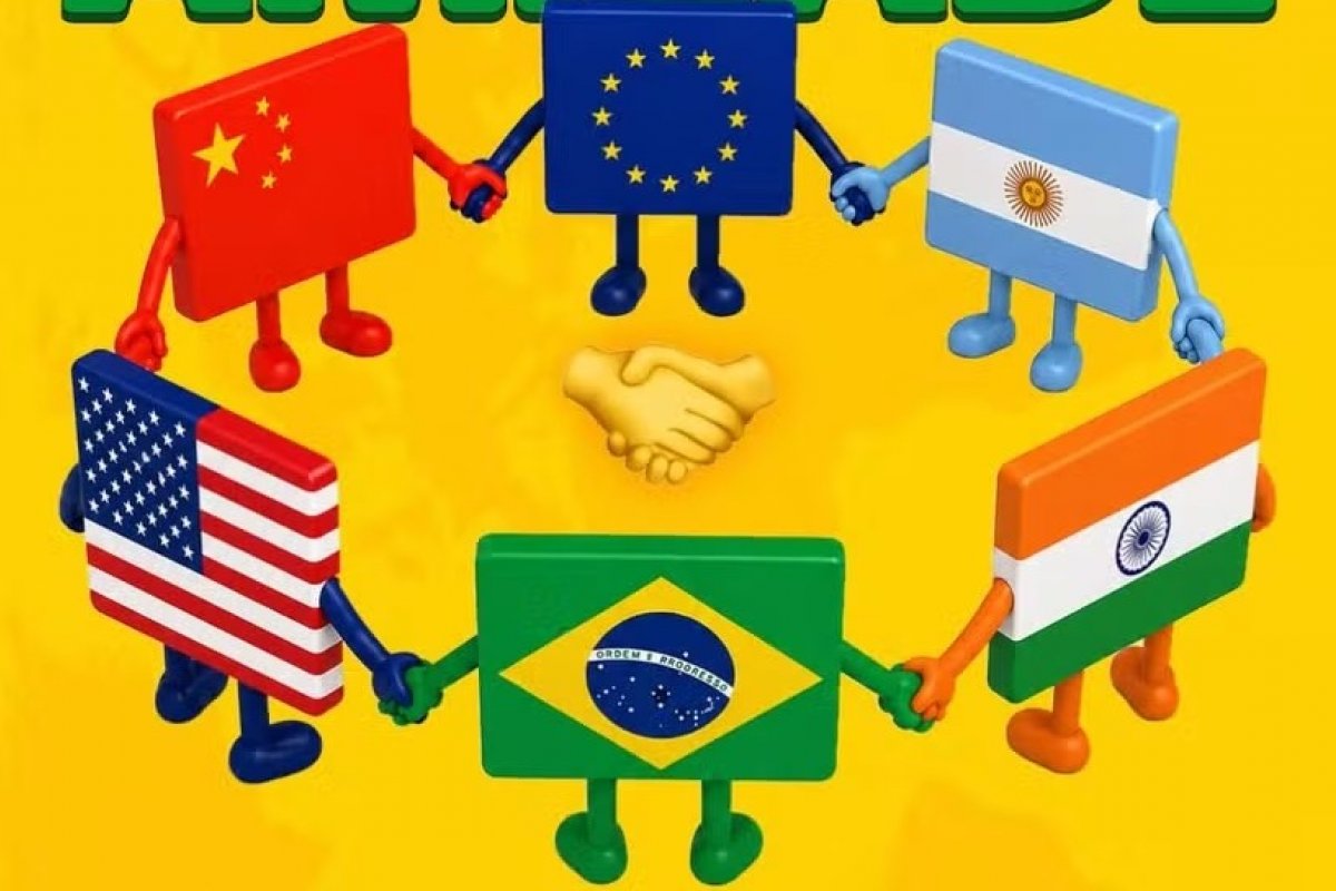 Após tarifaço, governo Lula posta foto do Brasil "de mãos dadas" com EUA no Dia do Amigo