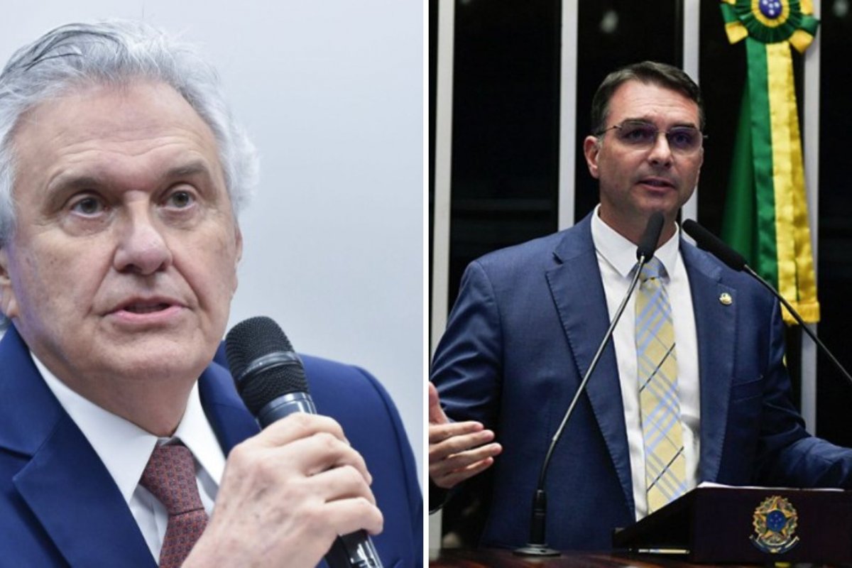 Caiado critica reunião de Flávio Bolsonaro com embaixadores por discurso sobre urnas 