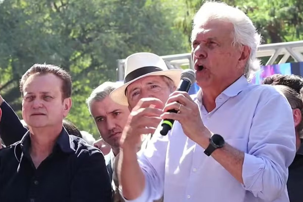 Caiado diz que, se for eleito, vai “meter tornozeleira e algema” em agressores
