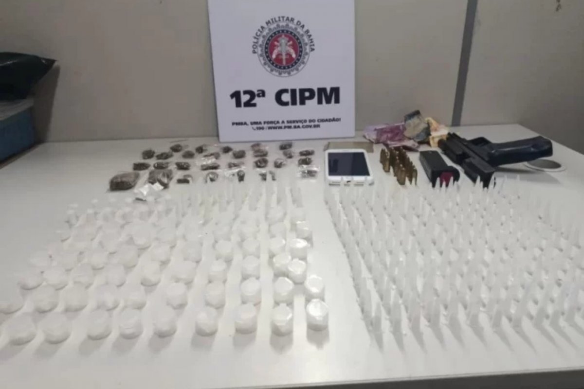 Homem é preso com arma e drogas em Ondina 
