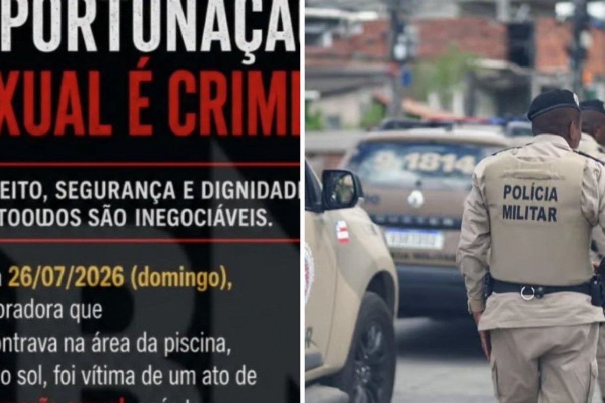 Mulher é atingida por sêmen enquanto tomava banho de sol em condomínio no Alphaville
