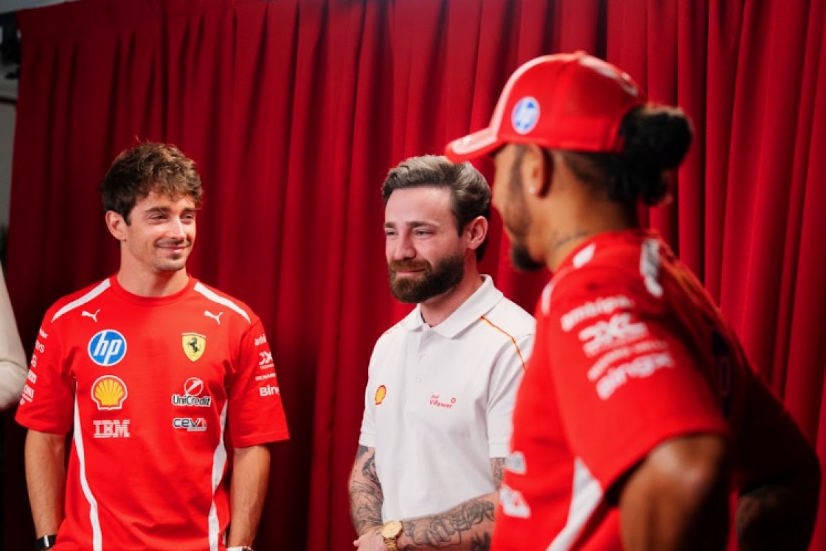 Brasileiro conhece Charles Leclerc e Lewis Hamilton durante o GP da Hungria!