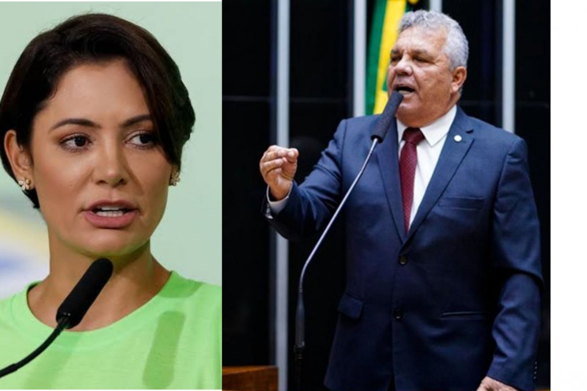 Vídeo: Michelle transmite "abraço hétero" de Bolsonaro para deputado 