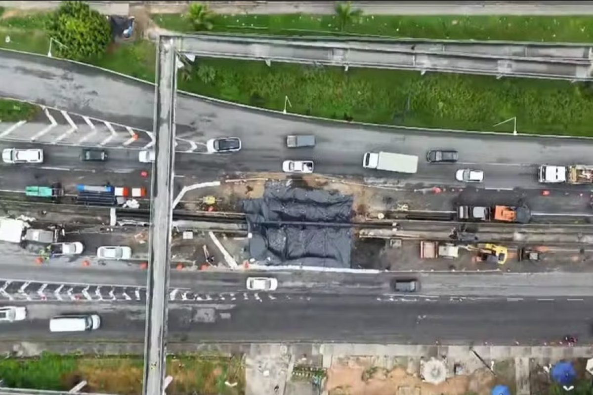 DNIT conclui que circulação de água em aterro provocou cratera na BR-324